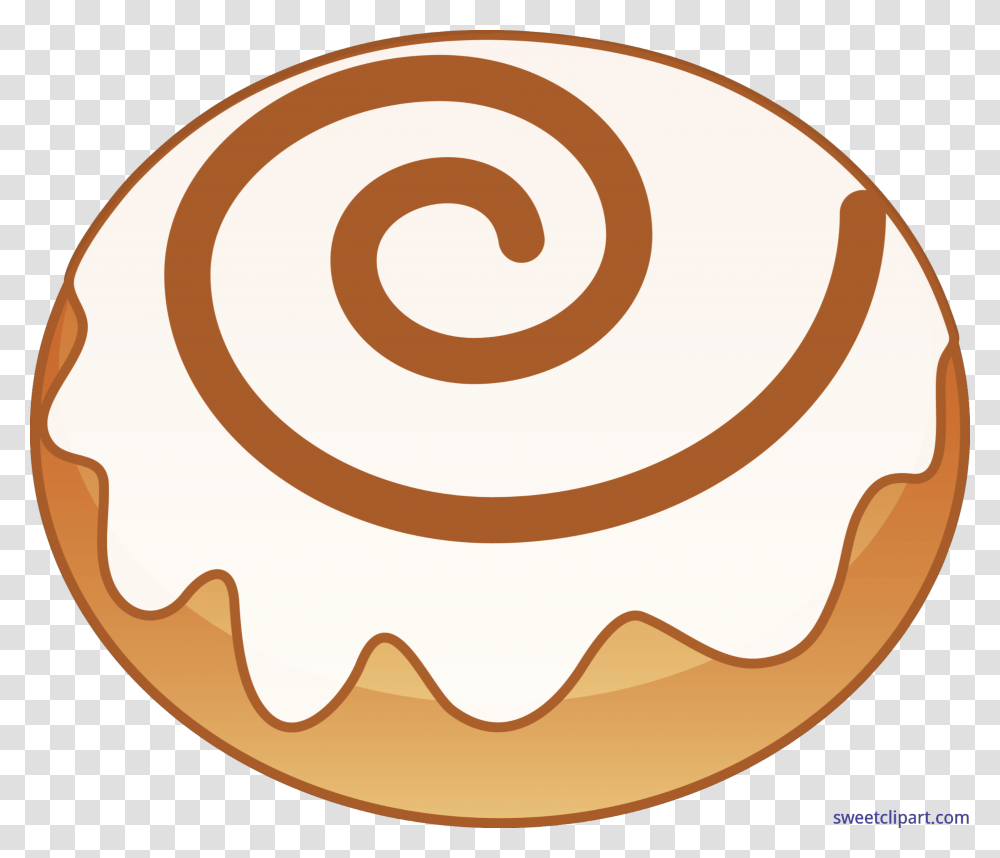 Cinnamon Roll Clip Art, Food, Bread, Dessert, Sweets Transparent Png