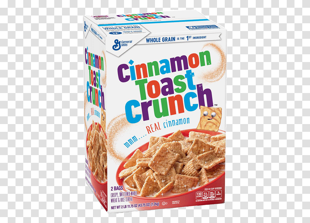 Cinnamon Toast Crunch Cereal Ct Cereal Box Cinnamon Toast Crunch, Food, Waffle, Cracker, Bread Transparent Png