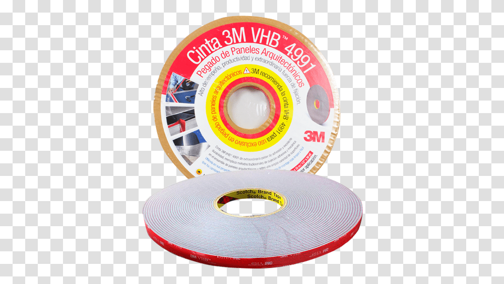 Cinta 3m Dc 4991 12 Cinta 3m Vhb, Tape, Disk Transparent Png