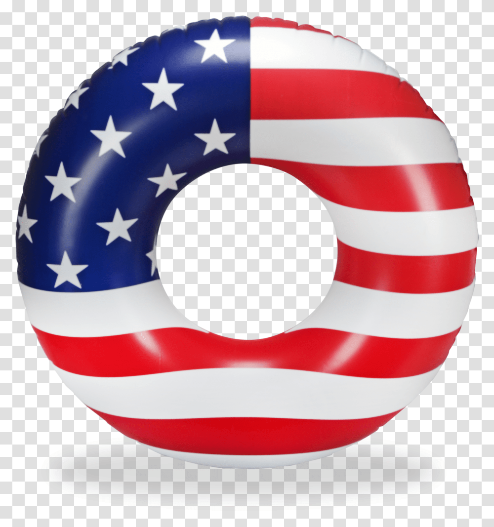 Circle American Flag, Balloon, Life Buoy, Logo Transparent Png