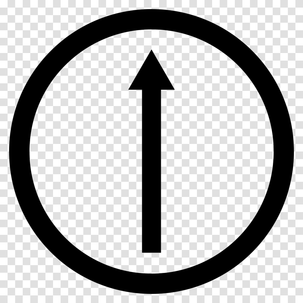 Circle Arrow Up Peace Sign Clipart Black And White, Road Sign, Lamp, Stopsign Transparent Png