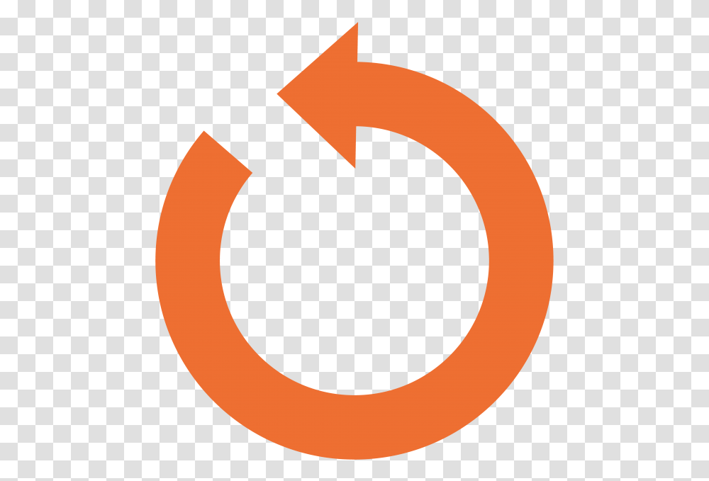 Circle Arrows Refresh Button Orange, Number, Alphabet Transparent Png