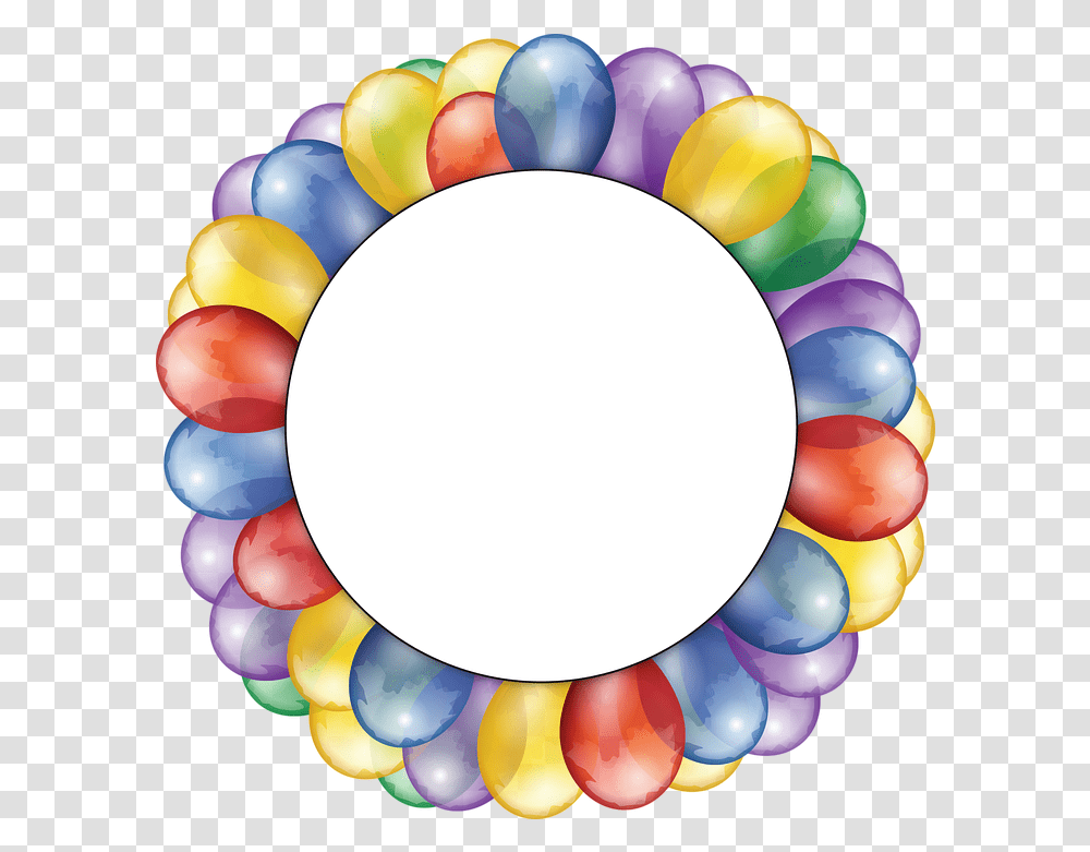 Circle Birthday Frame Happy Birthday Nephew Balloons, Rattle, Sphere, Accessories, Accessory Transparent Png