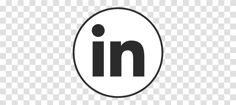 Circle Black Linkedin Graphic Logo Linkedin En Blanc, Text, Number, Symbol, Trademark Transparent Png