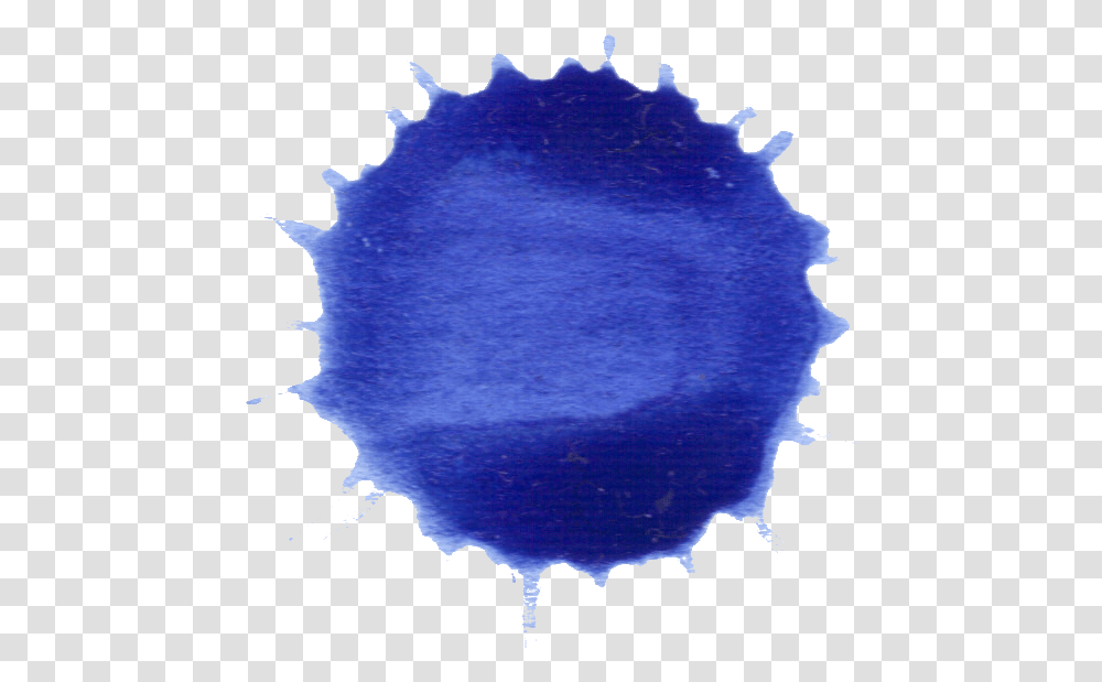 Circle Blue Paint Splash Watercolor Spaslh Blue, Stain, Pattern, Sphere, Hole Transparent Png