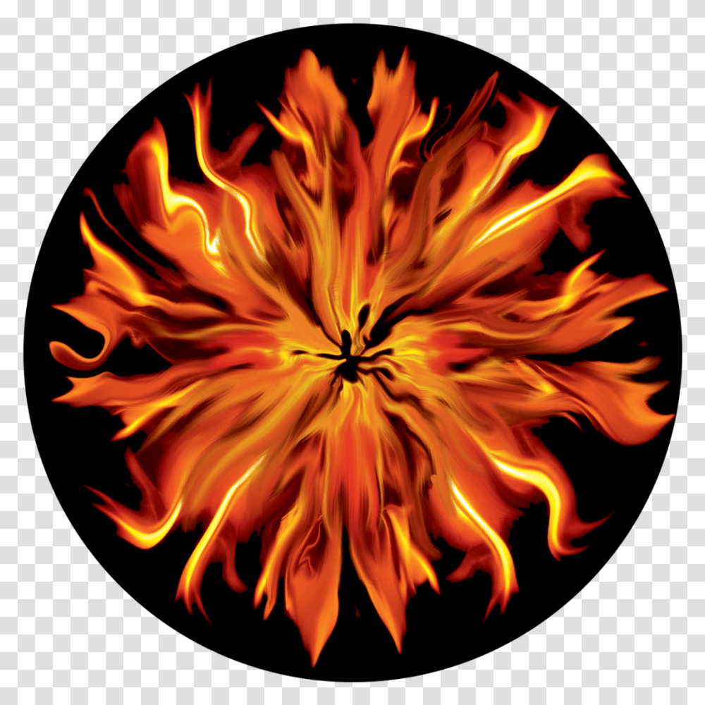 Circle, Bonfire, Flame, Nature, Mountain Transparent Png