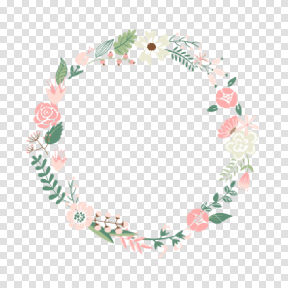 Circle Border Flower Circle Outline, Plant, Blossom, Petal, Bracelet Transparent Png