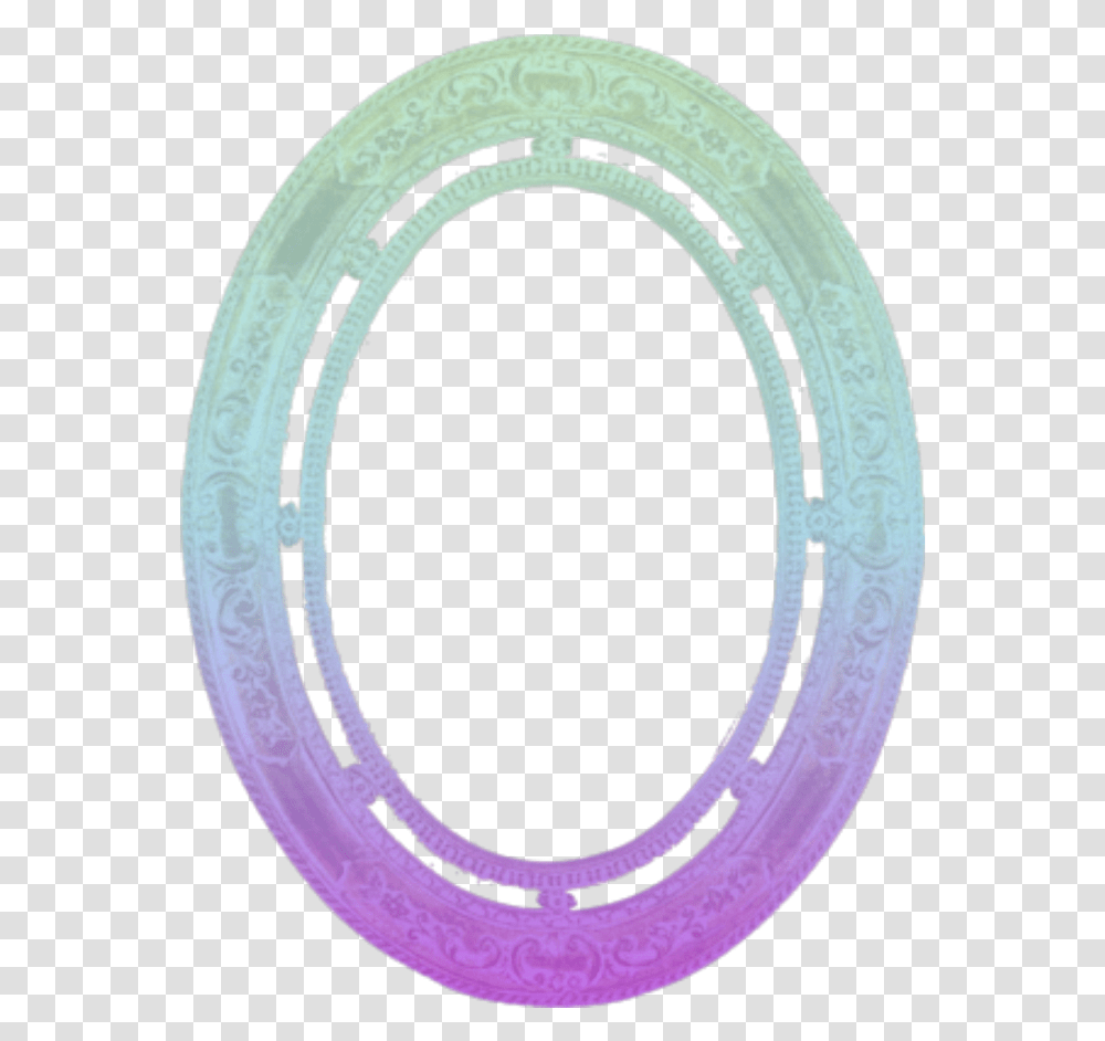 Circle Borders Mq Purple Green Frame Frames Border Circle, Text, Oval, Rug, Label Transparent Png