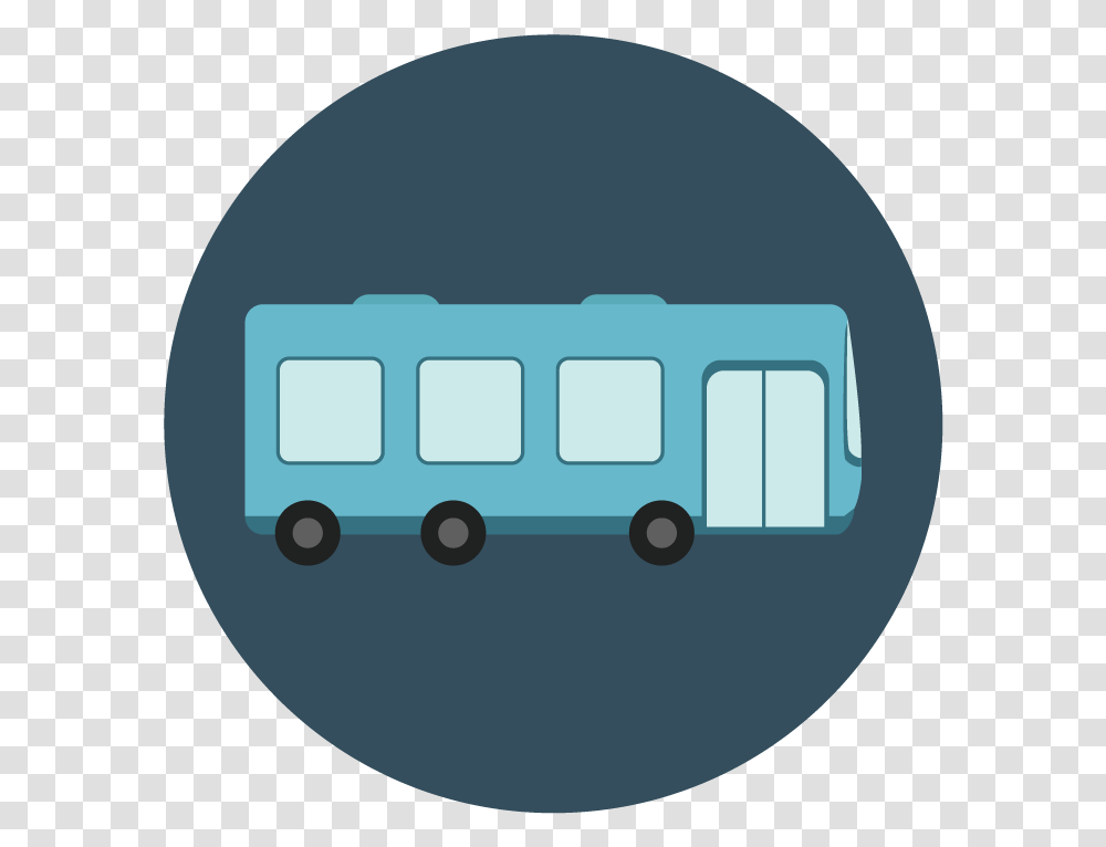 Circle Bus Icon, Vehicle, Transportation, Label Transparent Png