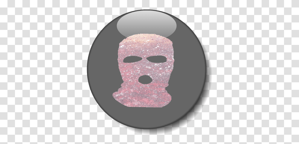 Circle Button Circle Button Pink Skimask Grey, Head Transparent Png