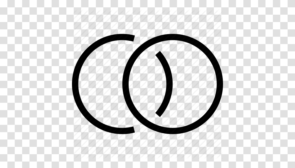 Circle Circles Overlap Two Circles Venn Diagram Icon, Plectrum Transparent Png