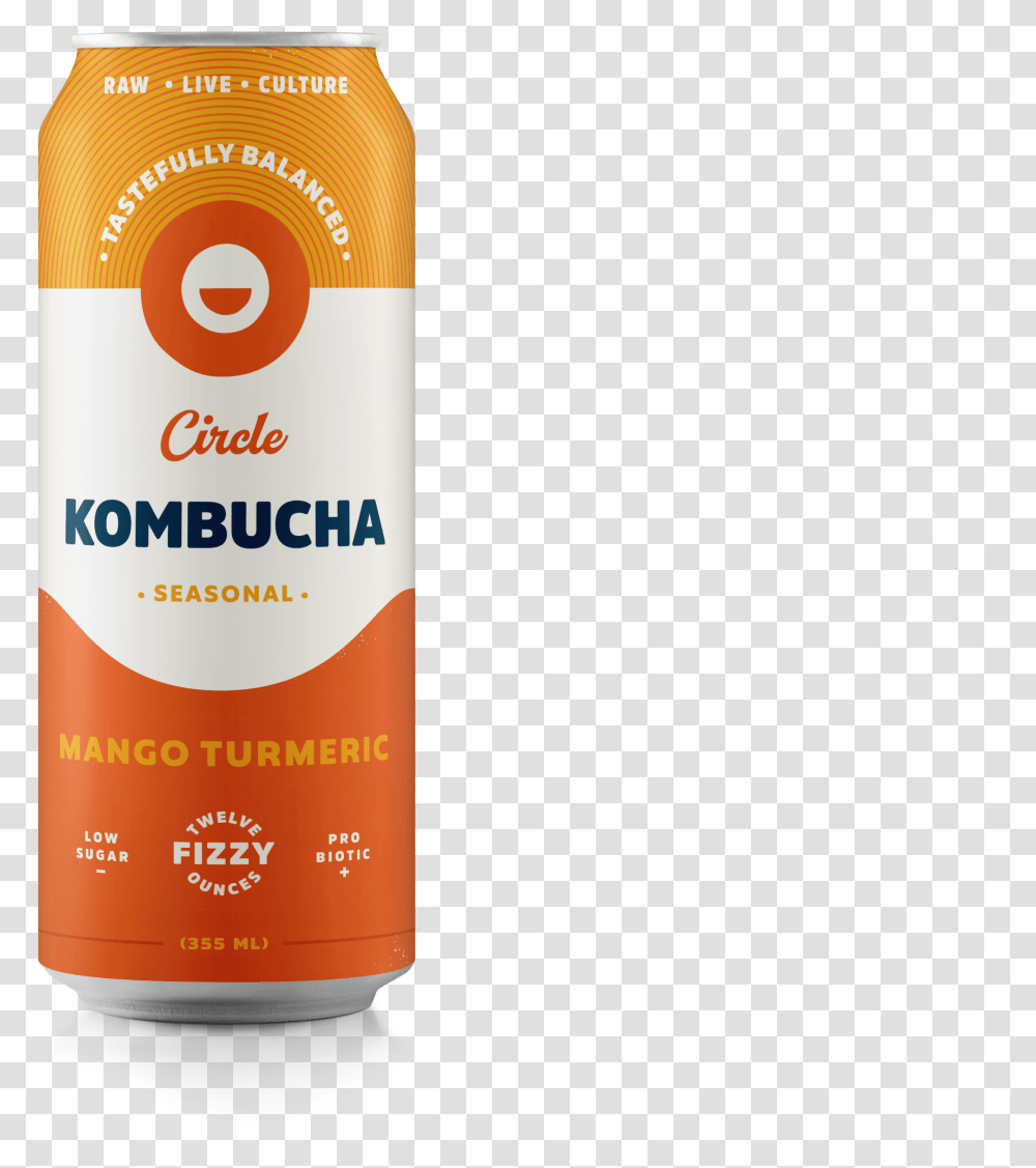 Circle City Kombucha Orange Soft Drink, Beer, Alcohol, Beverage, Bottle Transparent Png