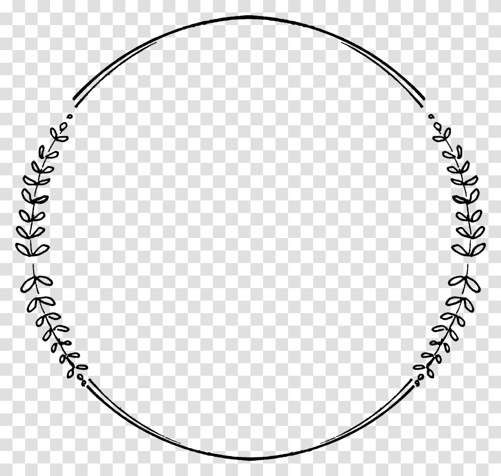 Circle Clipart Monogram Frame Simple Circle Border Design, Construction Crane, Oval Transparent Png