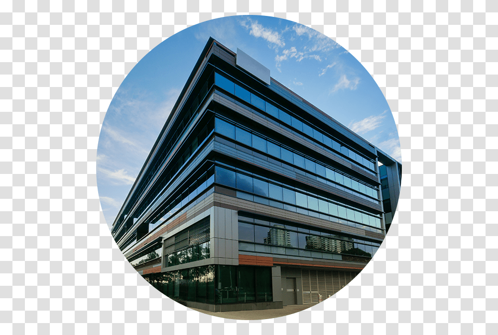 Circle Commercial Office Low Rise Building, Office Building, Architecture Transparent Png