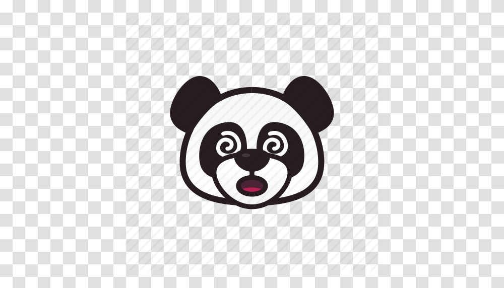 Circle Confused Emoticon Panda Icon, Label, Plant, Mammal Transparent Png
