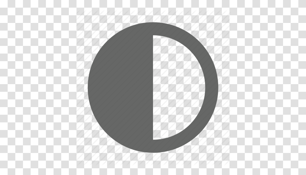 Circle Contrast Highlight Semicircle Shadow Icon, Tape, Alphabet Transparent Png