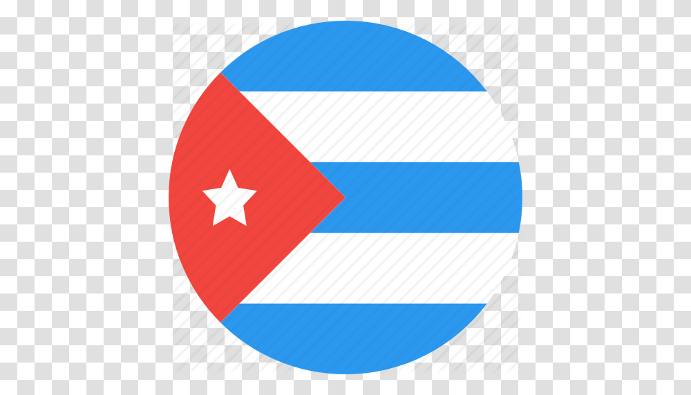 Circle Country Cuba Flag Nation Icon, Word, Number Transparent Png