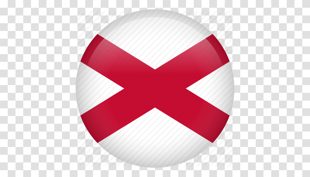 Circle Country Flag Nation National Northern Ireland Icon, Logo, Trademark, First Aid Transparent Png