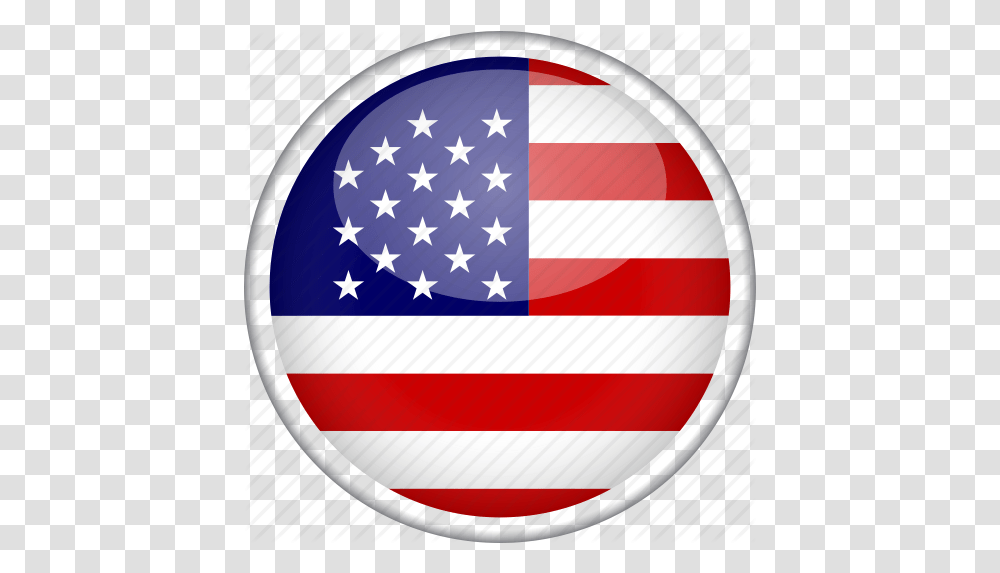 Circle Country Flag National Usa Country Flags Circle Icons Usa, Symbol, American Flag, Logo, Trademark Transparent Png