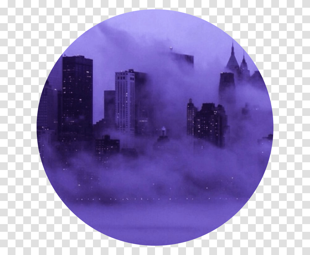 Circle Crop Edit Circleedit Freetoedit Purple Aesthetic Circle, Nature, Fog, Outdoors, Smoke Transparent Png