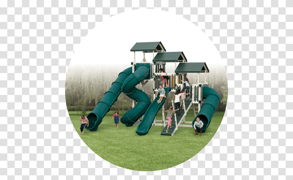 Circle Cropped Playground Slide, Person, Human, Toy, Play Area Transparent Png