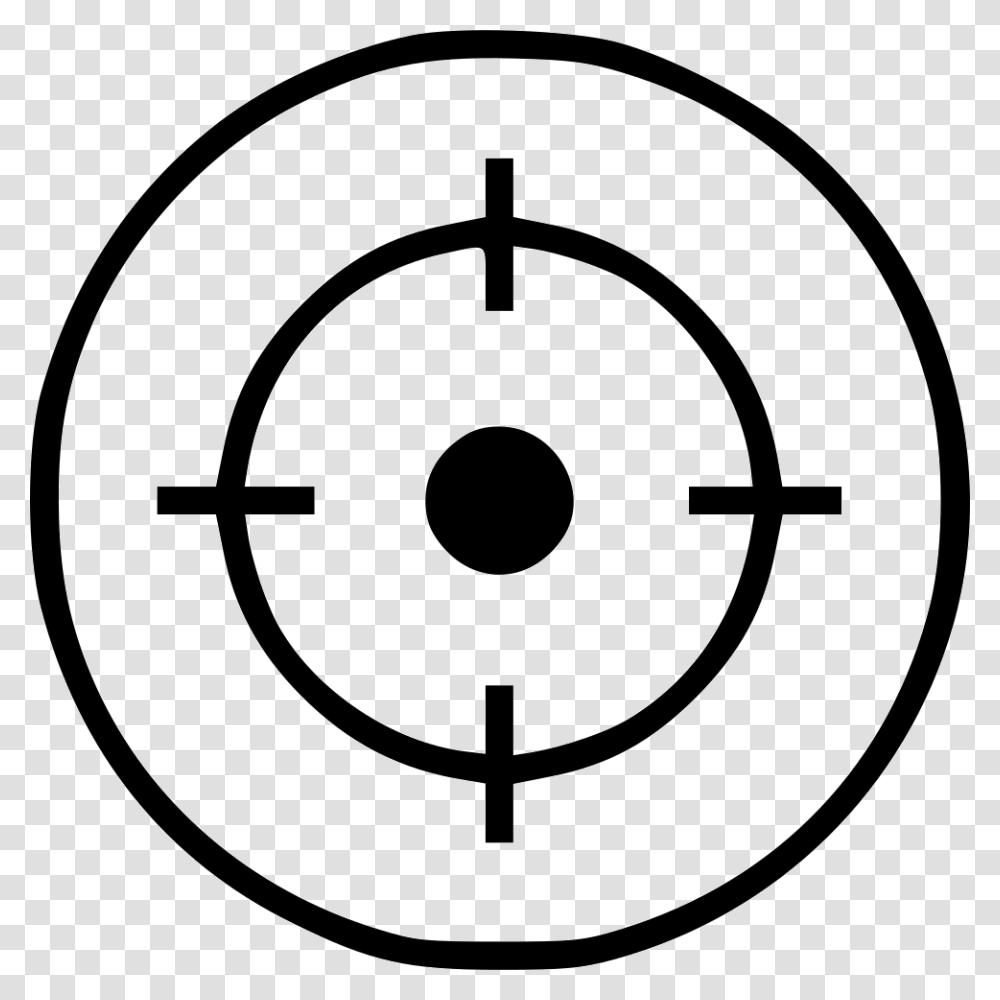 Circle Cross Gun Hunting Sight Sniper Target Icon Free, Shooting Range, Number Transparent Png