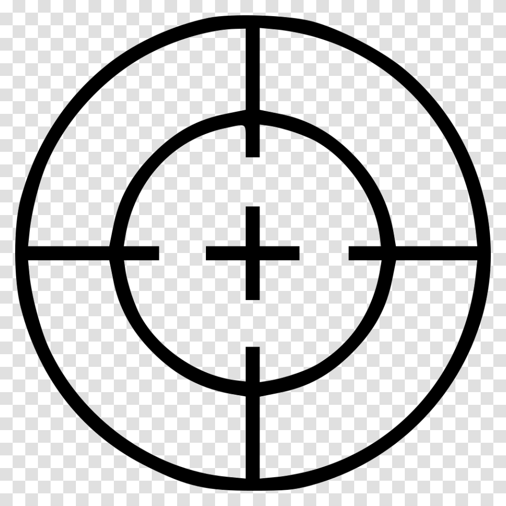 Circle Cross Gun Hunting Sight Sniper Target Sniper Target, Number, Logo Transparent Png