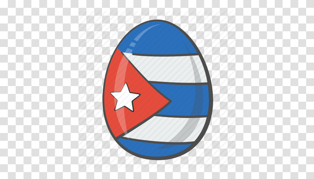 Circle Cuba Egg Flag Icon, Star Symbol, Food Transparent Png