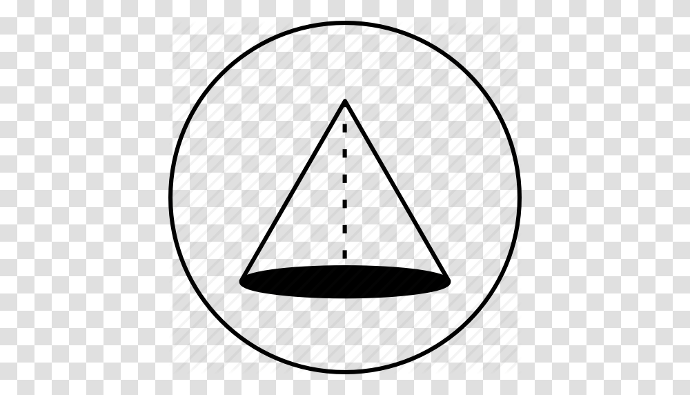 Circle Cylinder Dotted Line Round Science Triangle Icon, Architecture, Building, Cone Transparent Png