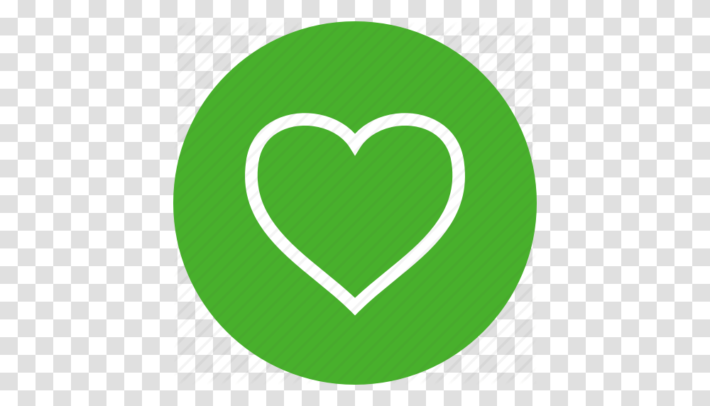 Circle Dating Favorite Green Heart Like Love Icon, Ball, Tennis Ball, Sport, Sports Transparent Png