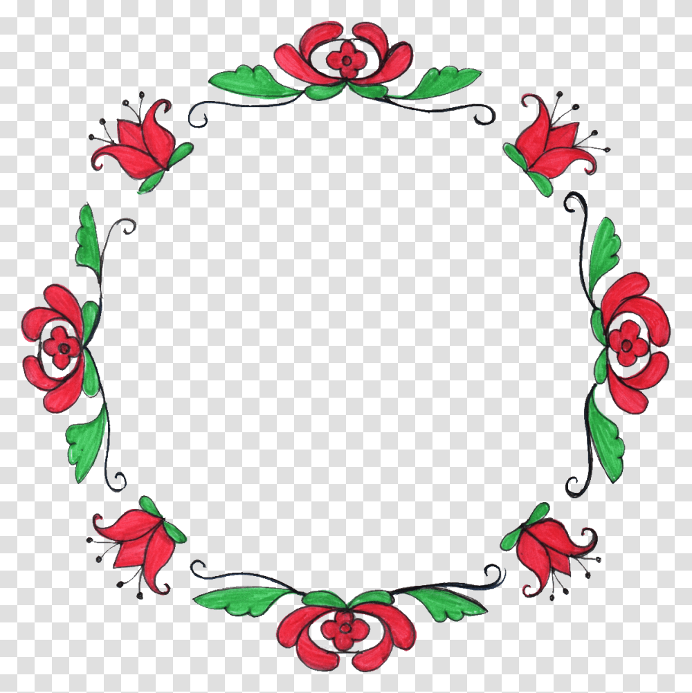 Circle Design Cartoon Background, Floral Design, Pattern, Wreath Transparent Png