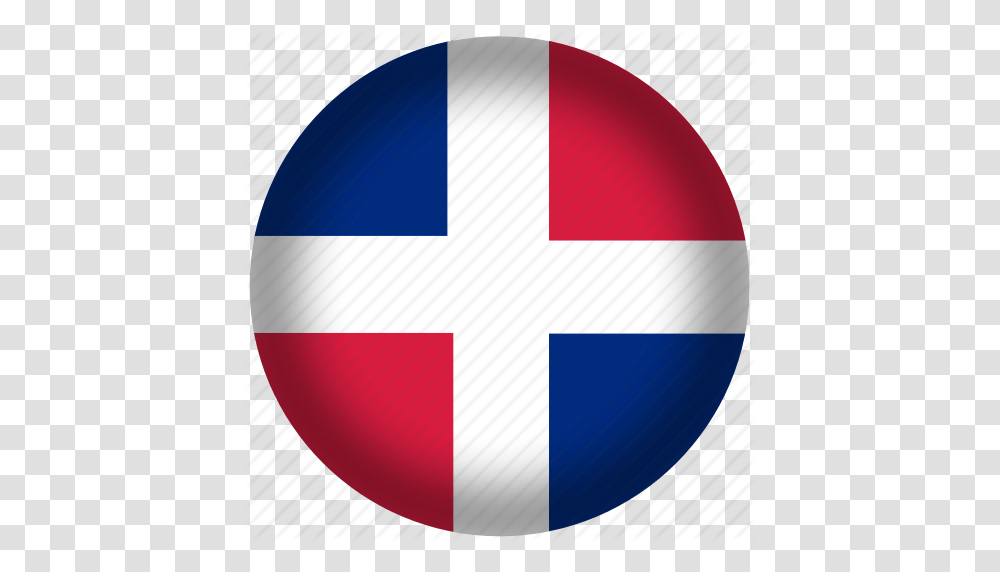 Circle Dominican Republic Flag World Icon, Logo, Trademark, First Aid Transparent Png