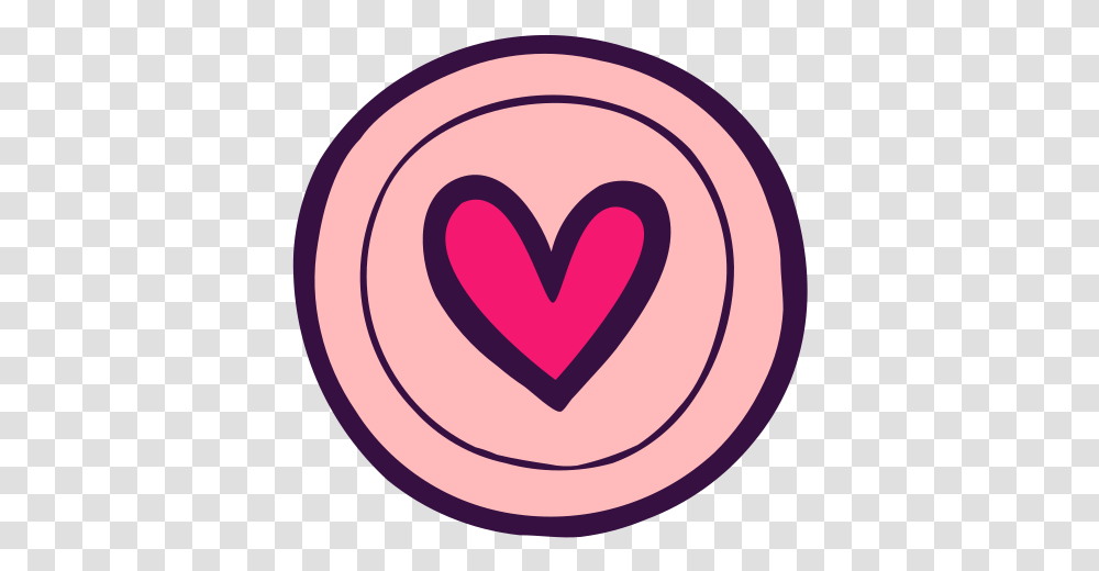 Circle Doodle Heart Plate Shape Girly, Interior Design, Indoors, Cushion Transparent Png