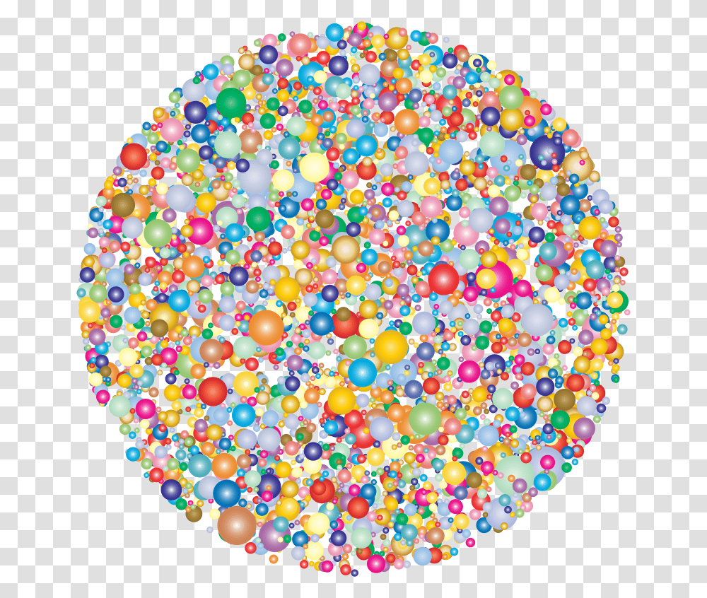 Circle Dots Prismatic Type Ii Tapestry Clipart, Confetti, Paper, Balloon Transparent Png