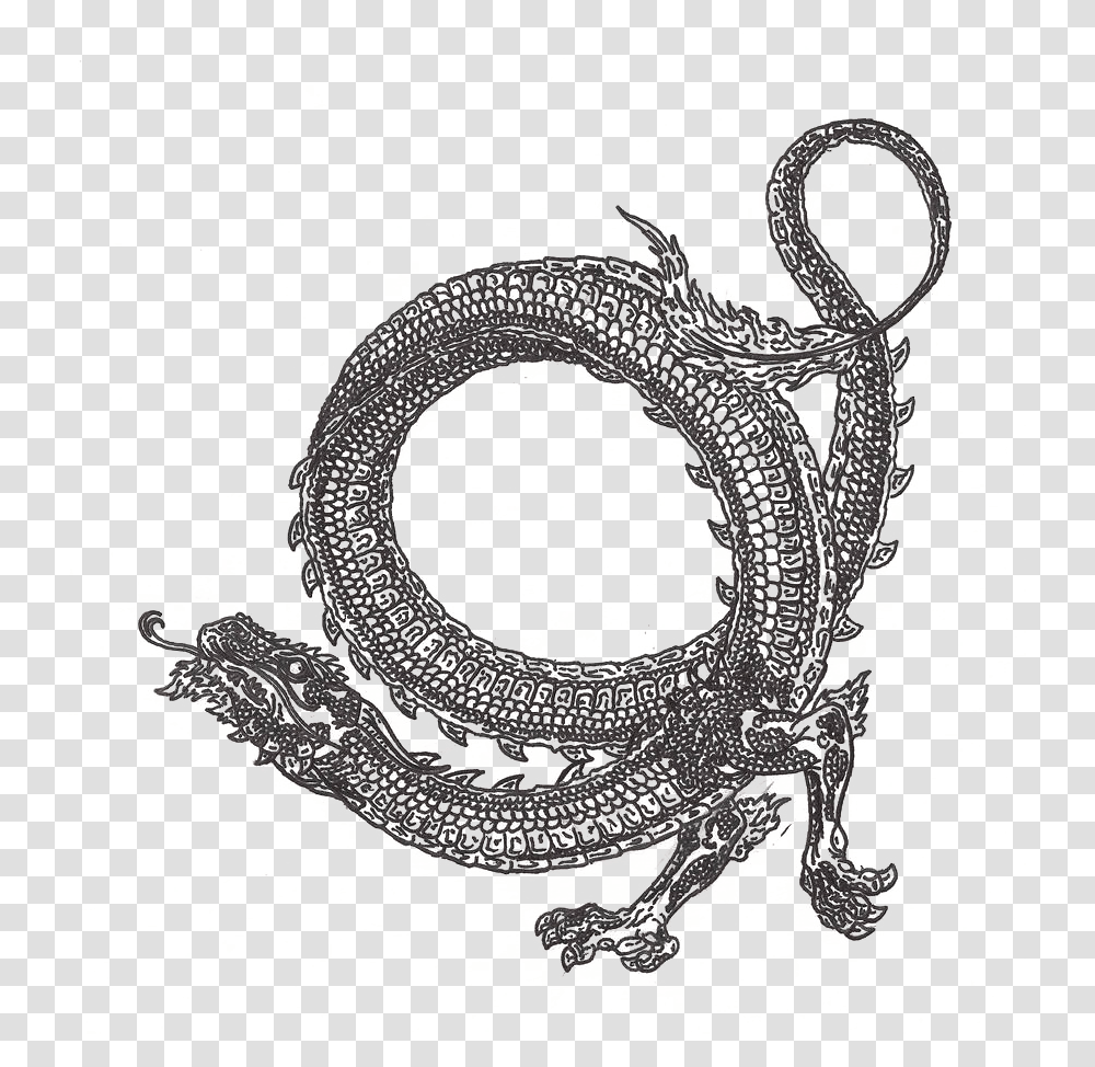 Circle Dragon Tattoos, Drawing, Snake, Reptile Transparent Png