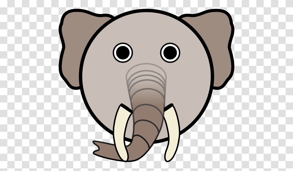 Circle Elephant Head Clip Art, Mammal, Animal, Wildlife, Mole Transparent Png