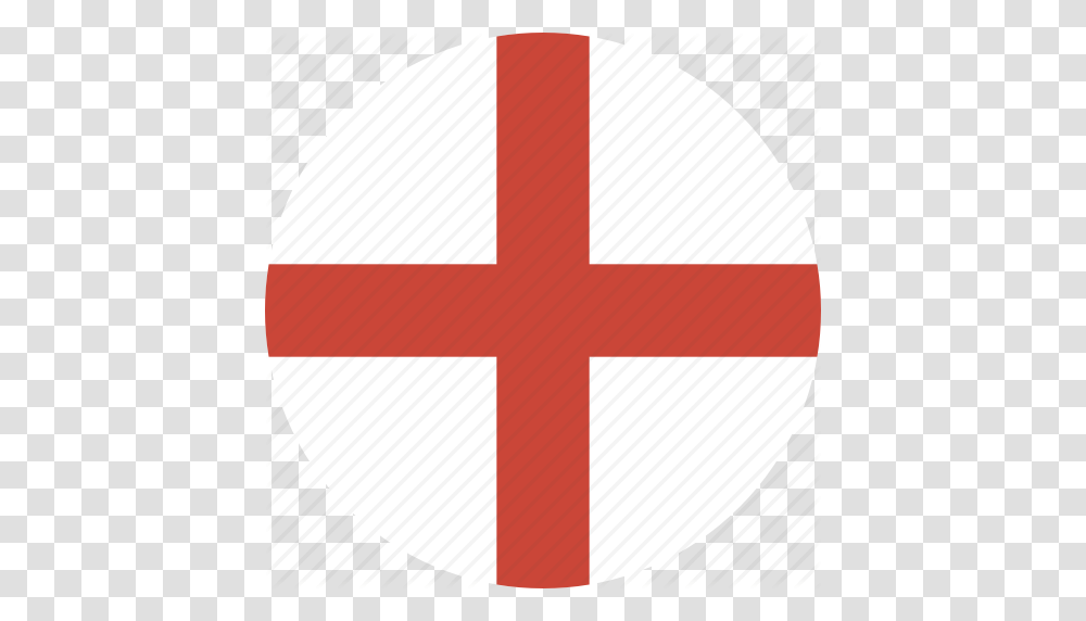 Circle England Flag Icon, Logo, Trademark, First Aid Transparent Png