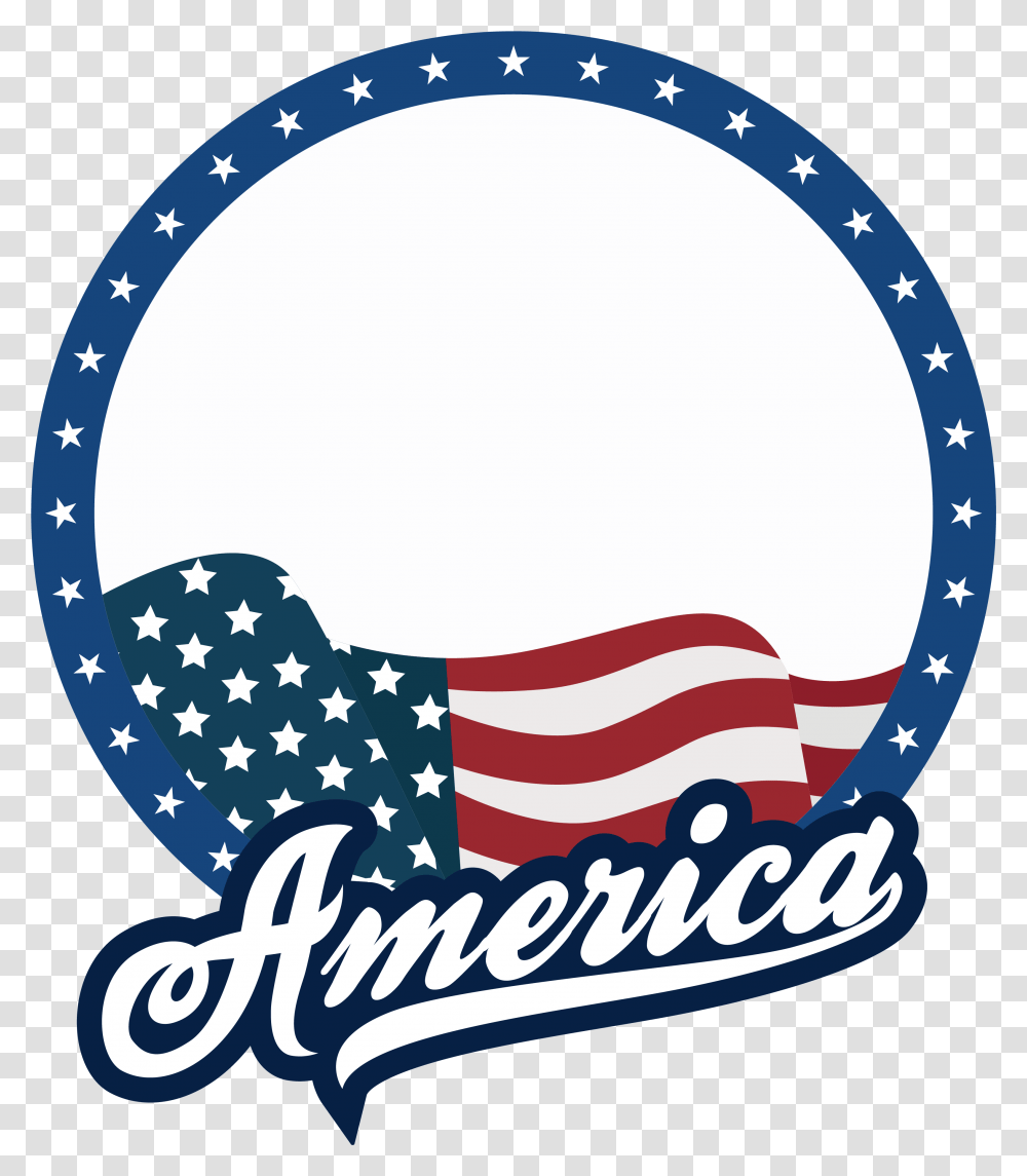 Circle, Flag, American Flag, Baseball Cap Transparent Png