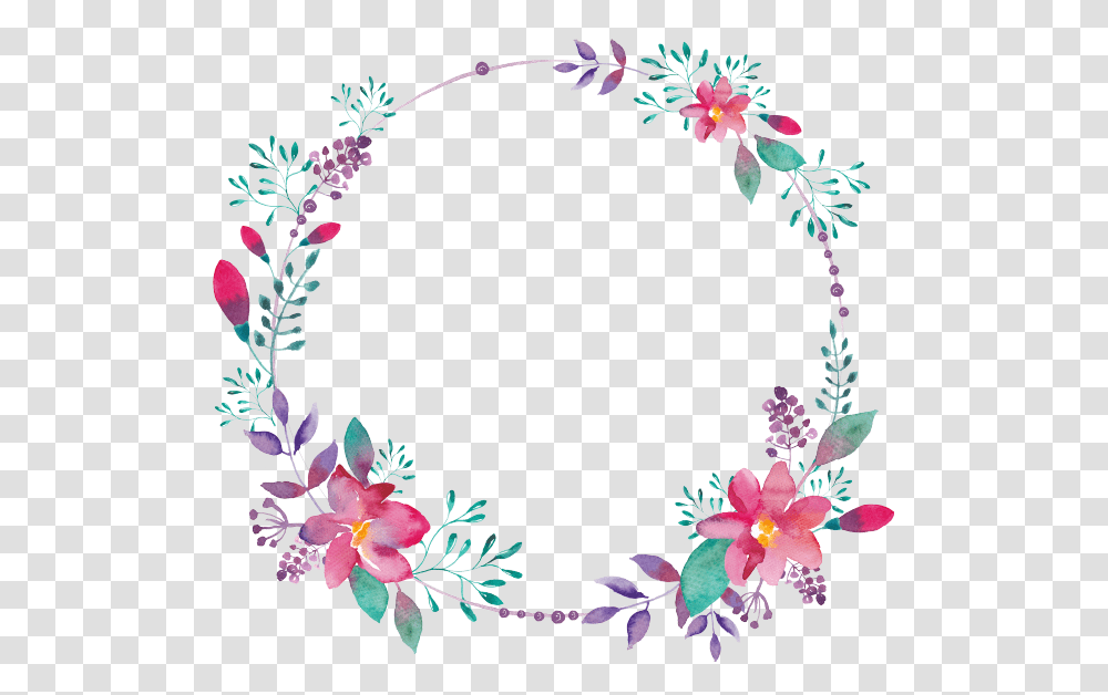 Circle Floral Border, Pattern, Floral Design Transparent Png