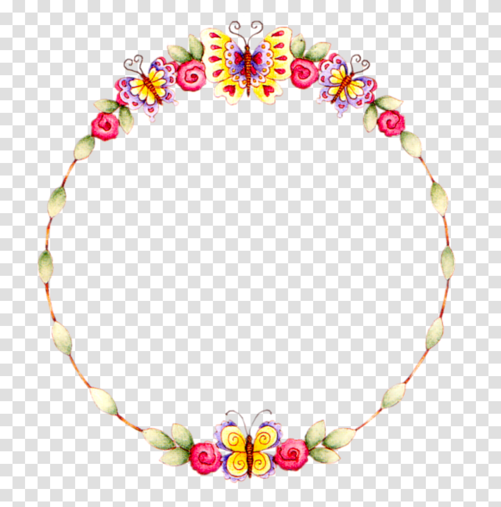 Circle Frames Round Flower Border, Bracelet, Jewelry, Accessories, Accessory Transparent Png