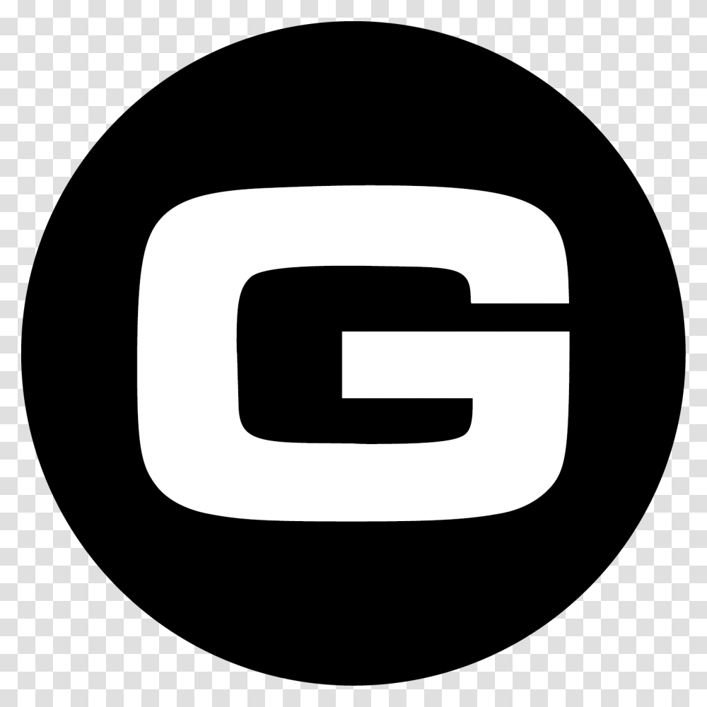 Circle G Black G Logo Black And White, Label, Trademark Transparent Png