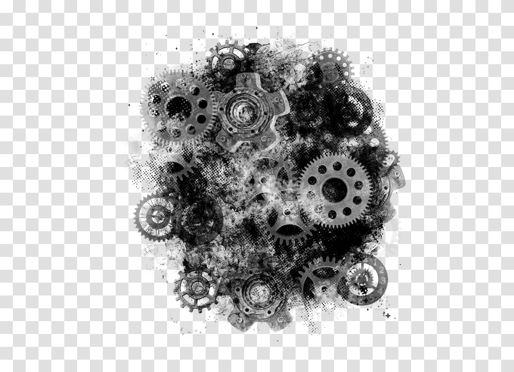 Circle, Gear, Machine, Pattern, Fractal Transparent Png