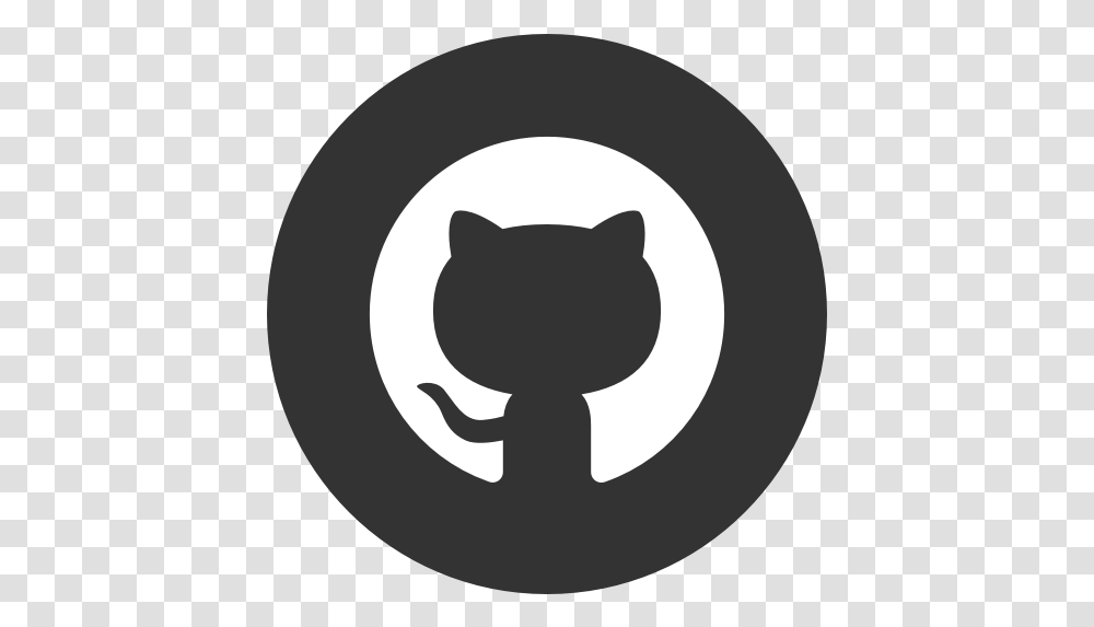Circle Github Round Icon Background Github Icon, Cat, Pet, Mammal, Animal Transparent Png