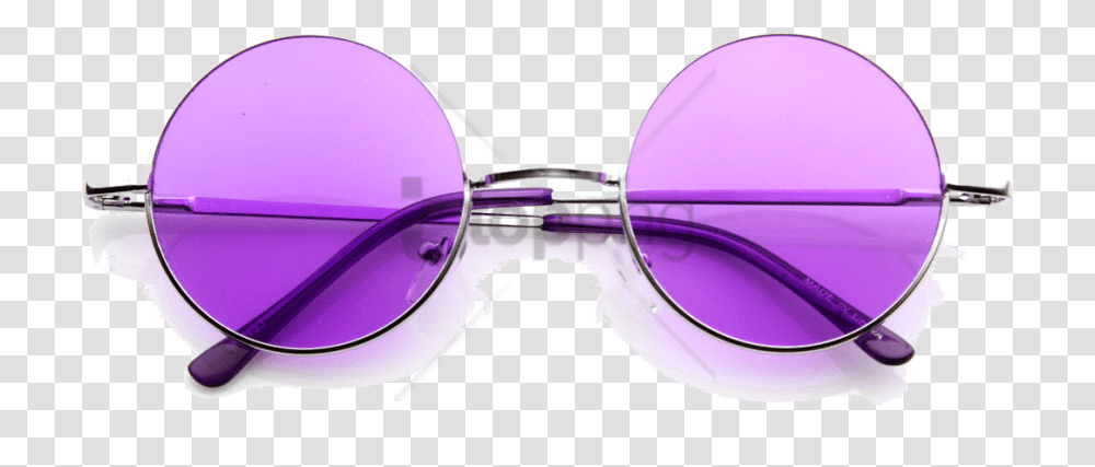 Circle Glasses Circular Purple Glasses, Accessories, Accessory, Sunglasses, Goggles Transparent Png