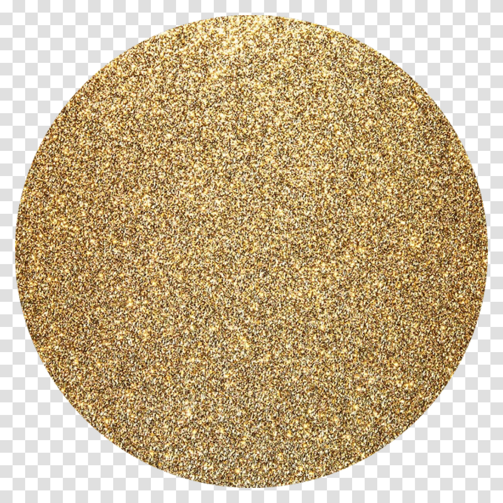 Circle Glitter Amp Clipart Free Background Glitter Gold Circle, Rug, Cork, Reef, Sea Life Transparent Png