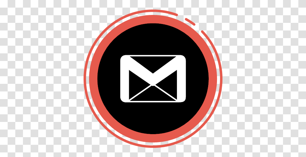 Circle Gmail Gradient Social Media Icon, Symbol, Rug, Recycling Symbol, Logo Transparent Png