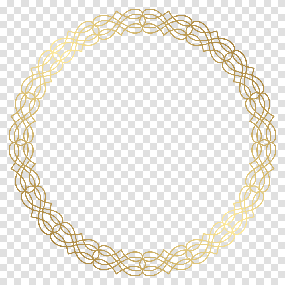 Circle Gold Clip Art, Chain, Bracelet, Jewelry, Accessories Transparent Png