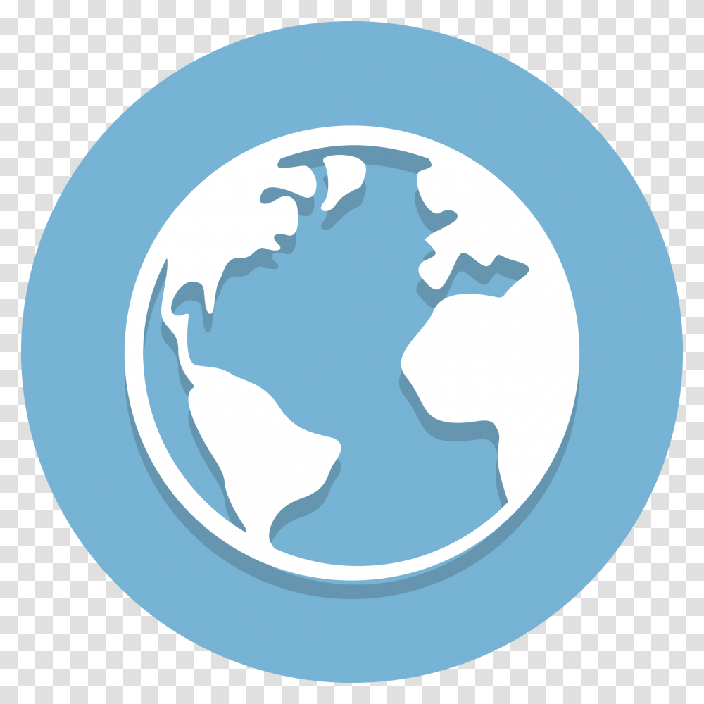 Circle Icons Globe Globe Icon In Circle, Outer Space, Astronomy, Universe, Planet Transparent Png