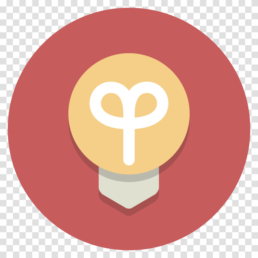 Circle Icons Lightbulb Light Bulb Round Icon, Sweets, Food, Rattle, Grain Transparent Png