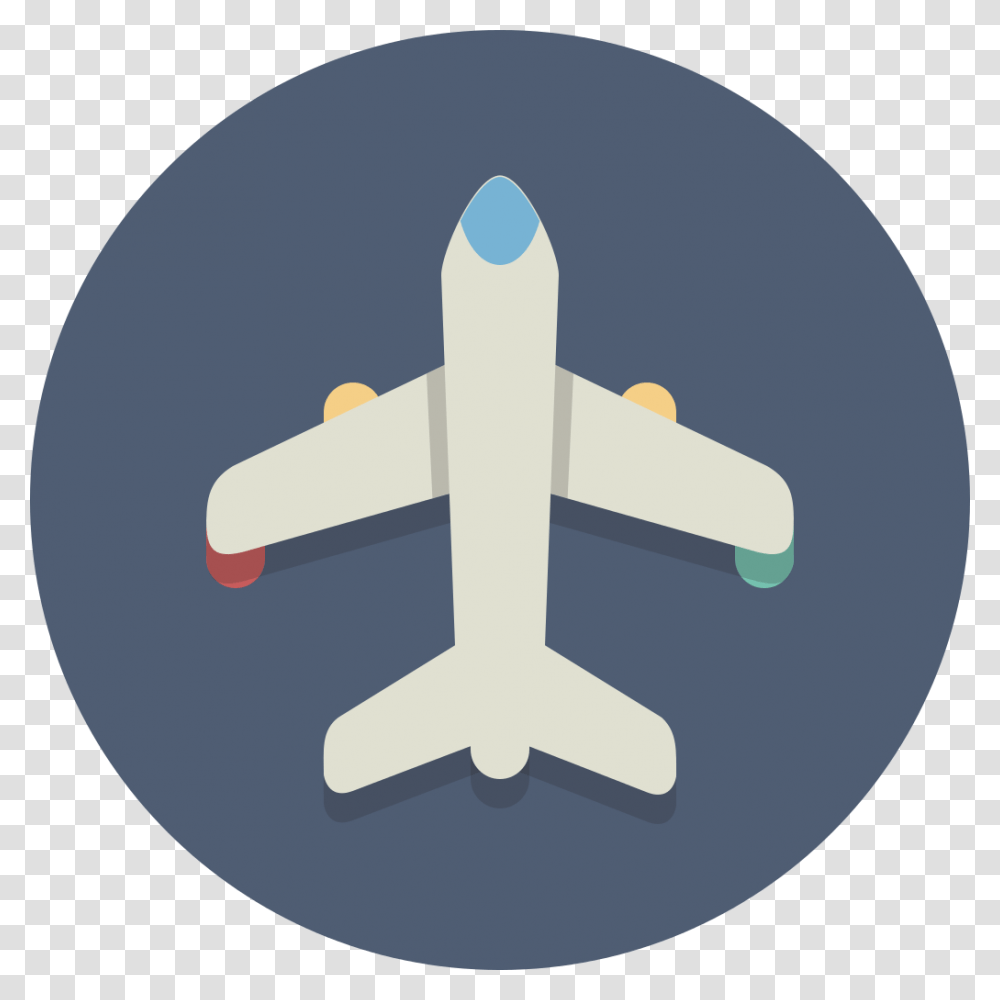 Circle Icons Plane Plane Vector Icon, Airplane, Aircraft, Vehicle, Transportation Transparent Png
